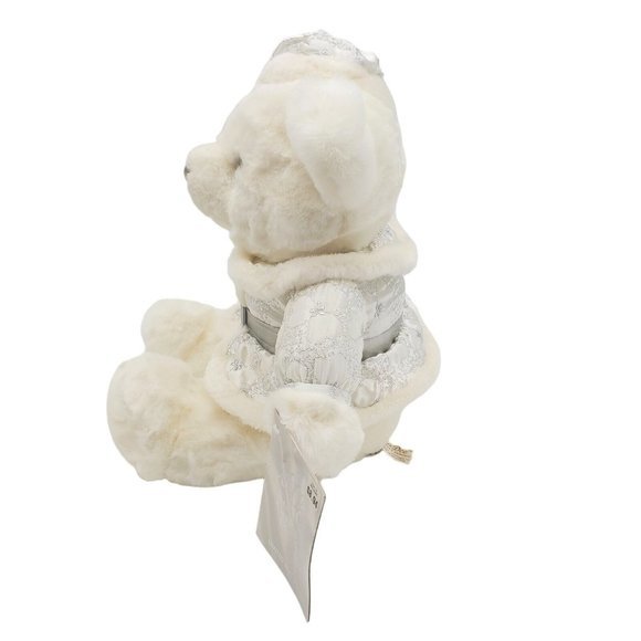 2002 White‎ Keepsakes Teddy Bear Plush Stuffed Silver Limited Ed. Tags - Picture 2 of 7